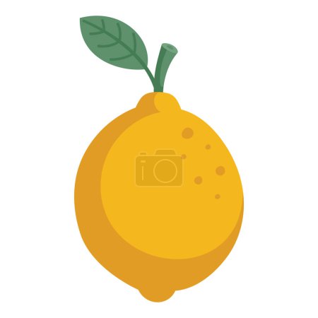 Illustration for Lemon isolated on white background, vector illustration - Royalty Free Image