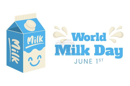 Journée mondiale du lait Affiche, bannière, fond