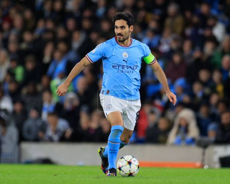 Photo for Ilkay Gundogan #8 of Manchester City in action during the UEFA Champions League match Manchester City vs Sevilla at Etihad Stadium, Manchester, United Kingdom, 2nd November 202 - Royalty Free Image