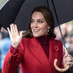 The Princess of Wales (Kate Middleton) waves to the crowds as she arrives at the DW Stadium during the Women's Rugby League World Cup match England Women vs Canada Women at DW Stadium, Wigan, United Kingdom, 5th November 202