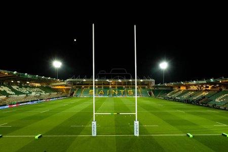 Photo for A general view of cinch Stadium at Franklin's Gardens, home of Northampton Saints, ahead of the Gallagher Premiership match Northampton Saints vs Exeter Chiefs at the cinch Stadium at Franklin's Gardens, Northampton, United Kingdom, 4th November 202 - Royalty Free Image