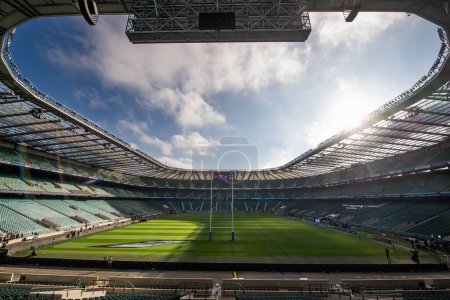 Photo for General view of Twickenham Stadium,  ahead of the Autumn internationals match England vs Japan at Twickenham Stadium, Twickenham, United Kingdom, 12th November 202 - Royalty Free Image
