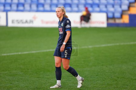 Photo for Helen Seed #5 of Blackburn Rovers during the FA Womens Continental League Cup match Liverpool Women vs Blackburn Rovers Ladies at Prenton Park, Birkenhead, United Kingdom, 27th November 2022 - Royalty Free Image