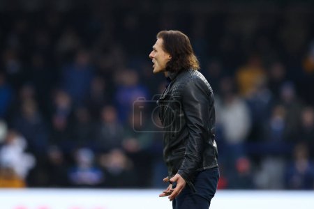 Photo for Wycombe Wanderers manager Gareth Ainsworth during the Sky Bet League 1 match Wycombe Wanderers vs Portsmouth at Adams Park, High Wycombe, United Kingdom, 4th December 202 - Royalty Free Image