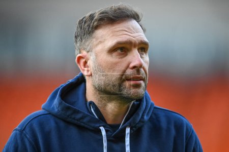 Photo for John Eustace manager of Birmingham City arrives at Bloomfield Road ahead of the Sky Bet Championship match Blackpool vs Birmingham City at Bloomfield Road, Blackpool, United Kingdom, 10th December 2022 - Royalty Free Image