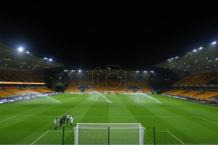 Photo for General view inside of Molineux Stadium, home of Wolverhampton Wanderers ahead of the Carabao Cup Fourth Round match Wolverhampton Wanderers vs Gillingham at Molineux, Wolverhampton, United Kingdom, 20th December 202 - Royalty Free Image