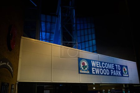 Photo for A general view of Ewood Park before the Carabao Cup Fourth Round match Blackburn Rovers vs Nottingham Forest at Ewood Park, Blackburn, United Kingdom, 21st December 202 - Royalty Free Image