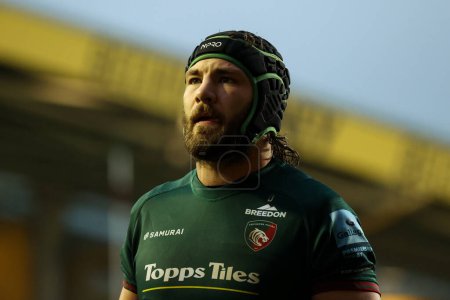 Photo for Harry Wells of Leicester Tigers during the Gallagher Premiership match Leicester Tigers vs Gloucester Rugby at Welford Road, Leicester, United Kingdom, 24th December 202 - Royalty Free Image