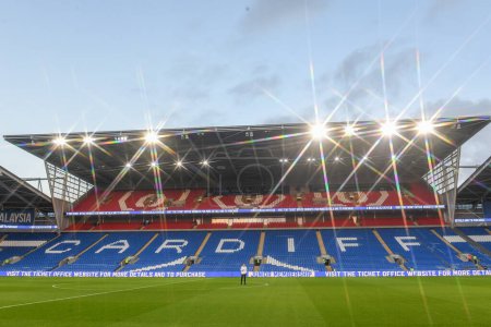 Photo for General view of Cardiff City Stadium, during the Sky Bet Championship match Cardiff City vs Queens Park Rangers at Cardiff City Stadium, Cardiff, United Kingdom, 26th December 202 - Royalty Free Image