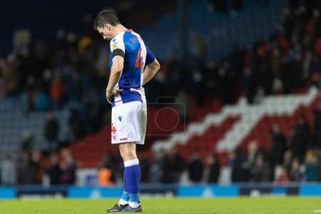 Photo for A dejected Daniel Ayala #4 of Blackburn Rovers after the Sky Bet Championship match Blackburn Rovers vs Middlesbrough at Ewood Park, Blackburn, United Kingdom, 29th December 202 - Royalty Free Image