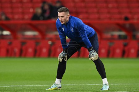 Photo for Dean Henderson #1 of Nottingham Forest warms up before the Premier League match Nottingham Forest vs Chelsea at City Ground, Nottingham, United Kingdom, 1st January 202 - Royalty Free Image