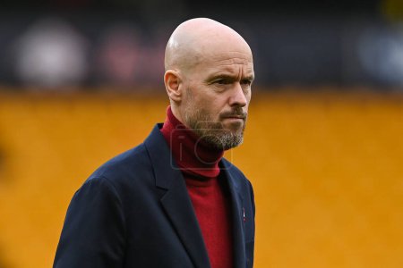 Photo for Erik ten Hag manager of Manchester United arrives ahead of the Premier League match Wolverhampton Wanderers vs Manchester United at Molineux, Wolverhampton, United Kingdom, 31st December 202 - Royalty Free Image