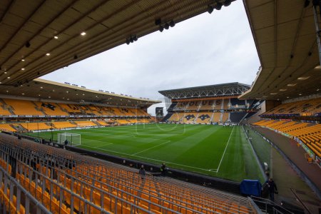 Photo for General view inside of Molineux, home of Wolverhampton Wanderers ahead of the Premier League match Wolverhampton Wanderers vs Manchester United at Molineux, Wolverhampton, United Kingdom, 31st December 202 - Royalty Free Image