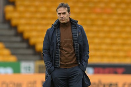 Photo for Julen Lopetegui manager of Wolverhampton Wanderers arrives ahead of the Premier League match Wolverhampton Wanderers vs Manchester United at Molineux, Wolverhampton, United Kingdom, 31st December 202 - Royalty Free Image
