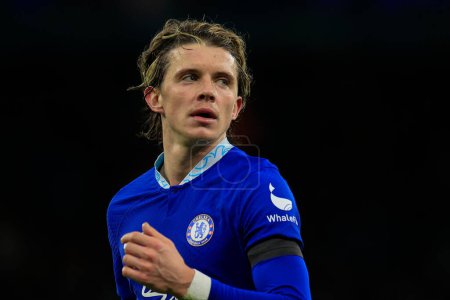 Téléchargez les photos : Conor Gallagher #23 of Chelsea during the FA Cup Third Round match Manchester City vs Chelsea at Etihad Stadium, Manchester, United Kingdom, 8th January 202 - en image libre de droit