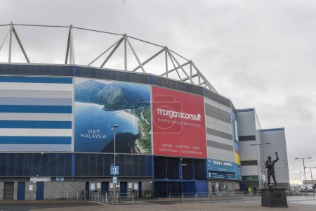 Photo for General view of Cardiff City Stadium, during the Emirates FA Cup Third Round match Cardiff City vs Leeds United at Cardiff City Stadium, Cardiff, United Kingdom, 8th January 202 - Royalty Free Image
