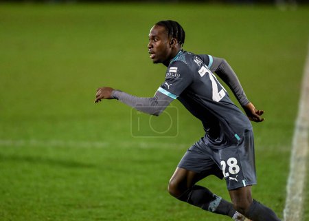 Photo for Plymouth Argyle midfielder Jay Matete (28)   during the Papa John's Trophy match Bristol Rovers vs Plymouth Argyle at Memorial Stadium, Bristol, United Kingdom, 10th January 202 - Royalty Free Image