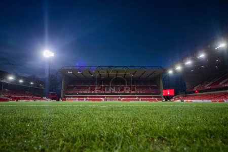 Photo for A general view of The City Ground before the Carabao Cup Quarter Final match Nottingham Forest vs Wolverhampton Wanderers at City Ground, Nottingham, United Kingdom, 11th January 202 - Royalty Free Image