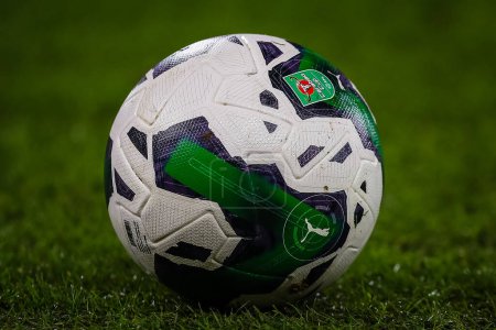 Photo pour The EFL Carabao Cup official match ball ahead of the Quarter Final match Nottingham Forest vs Wolverhampton Wanderers at City Ground, Nottingham, United Kingdom, 11th January 202 - image libre de droit