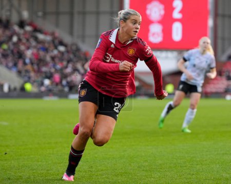 Téléchargez les photos : Alessia Russo #23 of Manchester United during the The Fa Women's Super League match Manchester United Women vs Liverpool Women at Leigh Sports Village, Leigh, United Kingdom, 15th January 202 - en image libre de droit