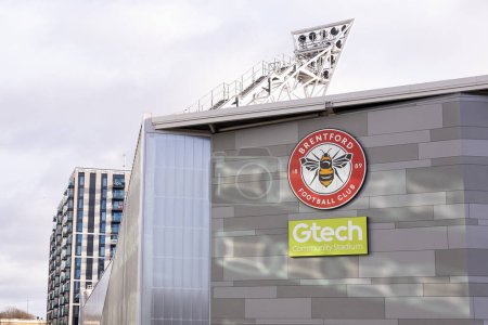 Photo for A general view of The Gtech Community Stadium, home of London Irish and Brentford FC, during the European Champions Cup match London Irish vs Stormers at the Gtech Community Stadium, Brentford, United Kingdom, 15th January 202 - Royalty Free Image