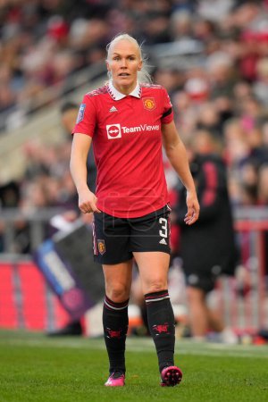 Photo for Maria Thorisdottir #3 of Manchester United during the The Fa Women's Super League match Manchester United Women vs Liverpool Women at Leigh Sports Village, Leigh, United Kingdom, 15th January 202 - Royalty Free Image
