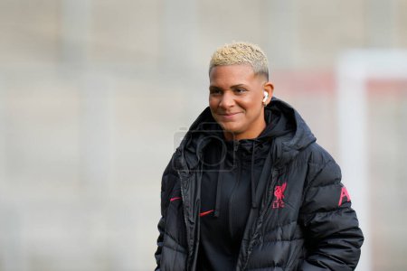 Photo for Shanice Van De Sanden #19 of Liverpool Women inspects the pitch before the The Fa Women's Super League match Manchester United Women vs Liverpool Women at Leigh Sports Village, Leigh, United Kingdom, 15th January 202 - Royalty Free Image