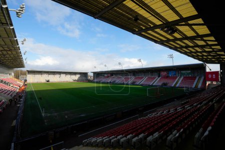 Photo for General view of Leigh Sports Village, home of Manchester United Women before the The Fa Women's Super League match Manchester United Women vs Liverpool Women at Leigh Sports Village, Leigh, United Kingdom, 15th January 202 - Royalty Free Image