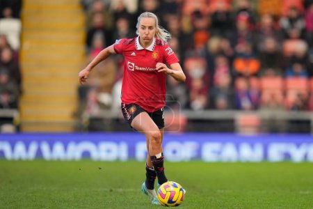 Photo for Millie Turner #21 of Manchester United during the The Fa Women's Super League match Manchester United Women vs Liverpool Women at Leigh Sports Village, Leigh, United Kingdom, 15th January 202 - Royalty Free Image