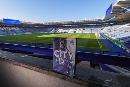 Foto de Daniel Amartey #18 of Leicester City on the front cover of todays match day program during the Premier League match Leicester City vs Brighton and Hove Albion at King Power Stadium, Leicester, United Kingdom, 21st January 202 - Imagen libre de derechos