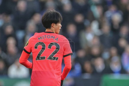 Photo for Kaoru Mitoma #22 of Brighton & Hove Albion during the Premier League match Leicester City vs Brighton and Hove Albion at King Power Stadium, Leicester, United Kingdom, 21st January 202 - Royalty Free Image