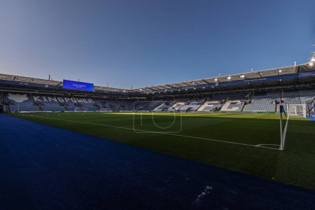 Foto de A general view of the King Power Stadium ahead of the Premier League match Leicester City vs Brighton and Hove Albion at King Power Stadium, Leicester, United Kingdom, 21st January 202 - Imagen libre de derechos