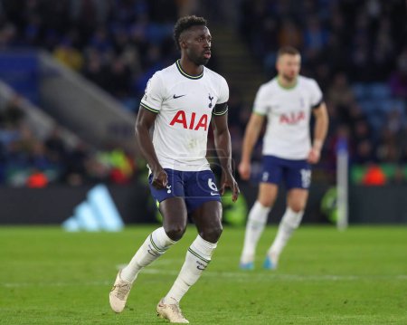 Photo for Davinson Snchez #6 of Tottenham Hotspur during the Premier League match Leicester City vs Tottenham Hotspur at King Power Stadium, Leicester, United Kingdom, 11th February 2023 - Royalty Free Image