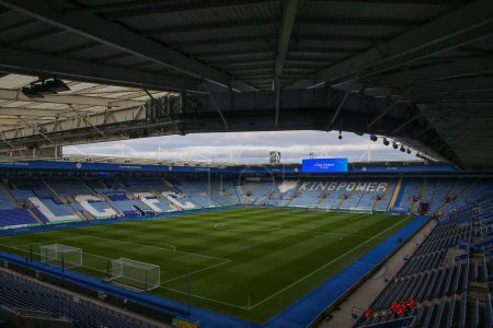 Photo for General view inside of the King Power Stadium, home of Leicester City ahead of the Premier League match Leicester City vs Tottenham Hotspur at King Power Stadium, Leicester, United Kingdom, 11th February 202 - Royalty Free Image