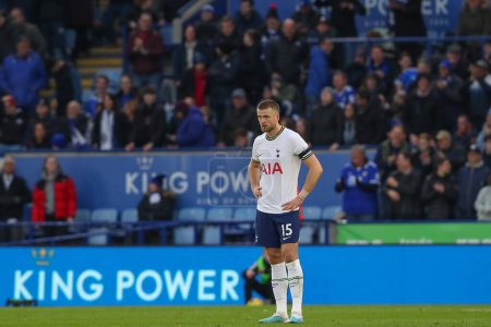 Photo for Eric Dier of Tottenham Hotspur looks dejected after Kelechi Iheanacho #14 of Leicester City goal to make it 3-1 during the Premier League match Leicester City vs Tottenham Hotspur at King Power Stadium, Leicester, United Kingdom, 11th February 2023 - Royalty Free Image