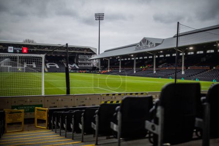 Photo for A general view of Craven Cottage before the Premier League match Fulham vs Nottingham Forest at Craven Cottage, London, United Kingdom, 11th February 202 - Royalty Free Image
