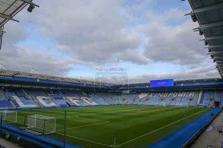Photo for General view inside of the King Power Stadium, home of Leicester City ahead of the Premier League match Leicester City vs Tottenham Hotspur at King Power Stadium, Leicester, United Kingdom, 11th February 202 - Royalty Free Image