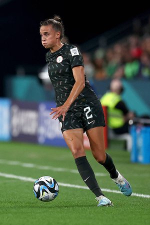 Photo for Ashleigh Plumptre of Nigeria is seen during the FIFA Women's World Cup 2023 Group B  match Ireland Women vs Nigeria Women at Suncorp Stadium, Brisbane, Australia, 31st July 2023 - Royalty Free Image