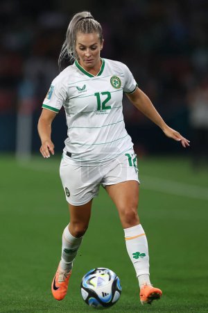 Foto de Lily Agg de Irlanda durante la Copa Mundial Femenina de la FIFA 2023 Partido del Grupo B Irlanda Mujeres vs Nigeria Mujeres en el Suncorp Stadium, Brisbane, Australia, 31 de julio de 2023 - Imagen libre de derechos
