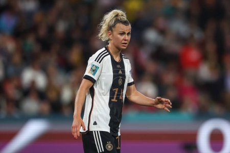 Foto de Lena Lattwein # 14 de Alemania durante el partido FIFA Copa Mundial Femenina 2023 Grupo H Corea del Sur vs Alemania Femenina en el Suncorp Stadium, Brisbane, Australia, 3 de agosto de 2023 - Imagen libre de derechos