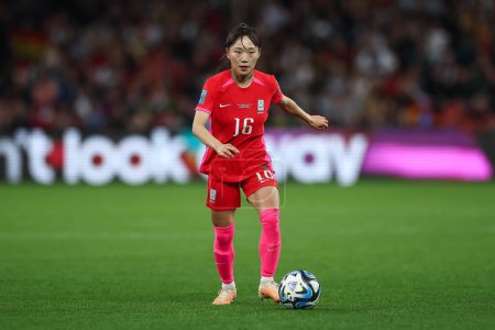 Photo for Jang Sel-gi #16 of South Korea in action during the FIFA Women's World Cup 2023 Group H match South Korea vs Germany Women at Suncorp Stadium, Brisbane, Australia, 3rd August 2023 - Royalty Free Image
