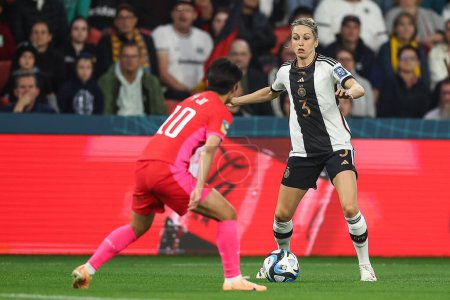 Photo for Kathrin Hendrich #3 of Germany in action during the FIFA Women's World Cup 2023 Group H South Korea Women vs Germany Women at Adelaide Oval, Adelaide, Australia, 3rd August 2023 - Royalty Free Image