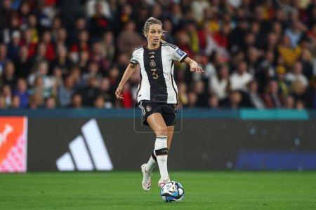 Photo for Kathrin Hendrich #3 of Germany makes a break with the ball during the FIFA Women's World Cup 2023 Group H South Korea Women vs Germany Women at Adelaide Oval, Adelaide, Australia, 3rd August 2023 - Royalty Free Image