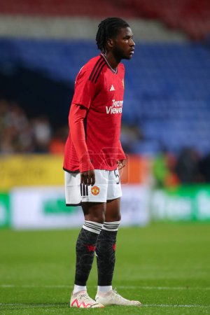 Photo for Willy Kambwala #53 of Manchester United during the EFL Trophy match Bolton Wanderers vs Manchester United U21 at Toughsheet Community Stadium, Bolton, United Kingdom, 26th September 2023 - Royalty Free Image