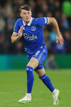Photo for Nathan Patterson #2 of Everton during the Carabao Cup Third Round match Aston Villa vs Everton at Villa Park, Birmingham, United Kingdom, 27th September 202 - Royalty Free Image