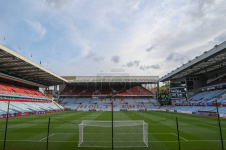 Photo for A general view inside of Villa Park, home of Aston Villa ahead of the Carabao Cup Third Round match Aston Villa vs Everton at Villa Park, Birmingham, United Kingdom, 27th September 202 - Royalty Free Image