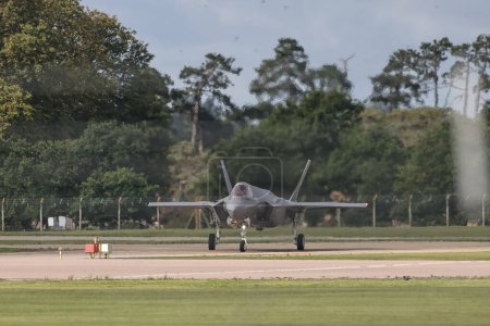 Téléchargez les photos : A USAF Lockheed Martin F-35 Lightning II à la RAF Lakenheath, Lakenheath, Royaume-Uni, 3 octobre 202 - en image libre de droit