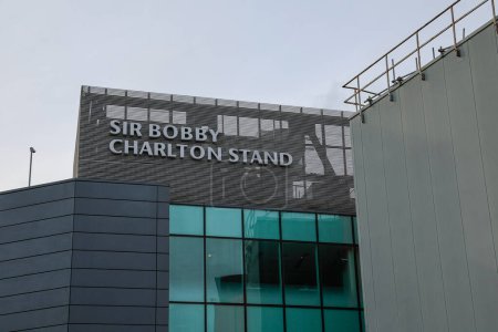 Photo for The Sir Bobby Charlton stand at Old Trafford, Manchester, United Kingdom, 23rd October 2023 - Royalty Free Image