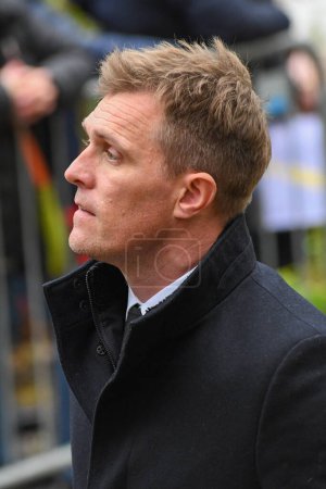 Photo for Darren Fletcher attends Sir Bobby Charltons funeral at Manchester Cathedral, Manchester, United Kingdom, 13th November 2023 - Royalty Free Image