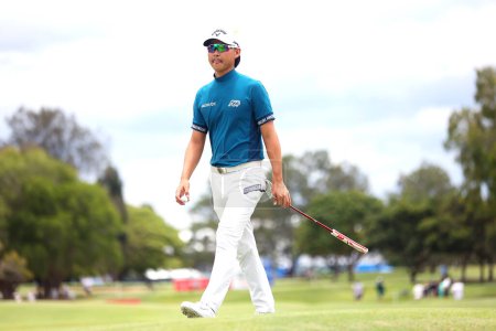 Foto de Min Woo Lee de Australia mira durante el Fortinet Australian PGA Championship en el Royal Queensland Golf Club, Brisbane, Australia, 26 de noviembre de 2023 - Imagen libre de derechos